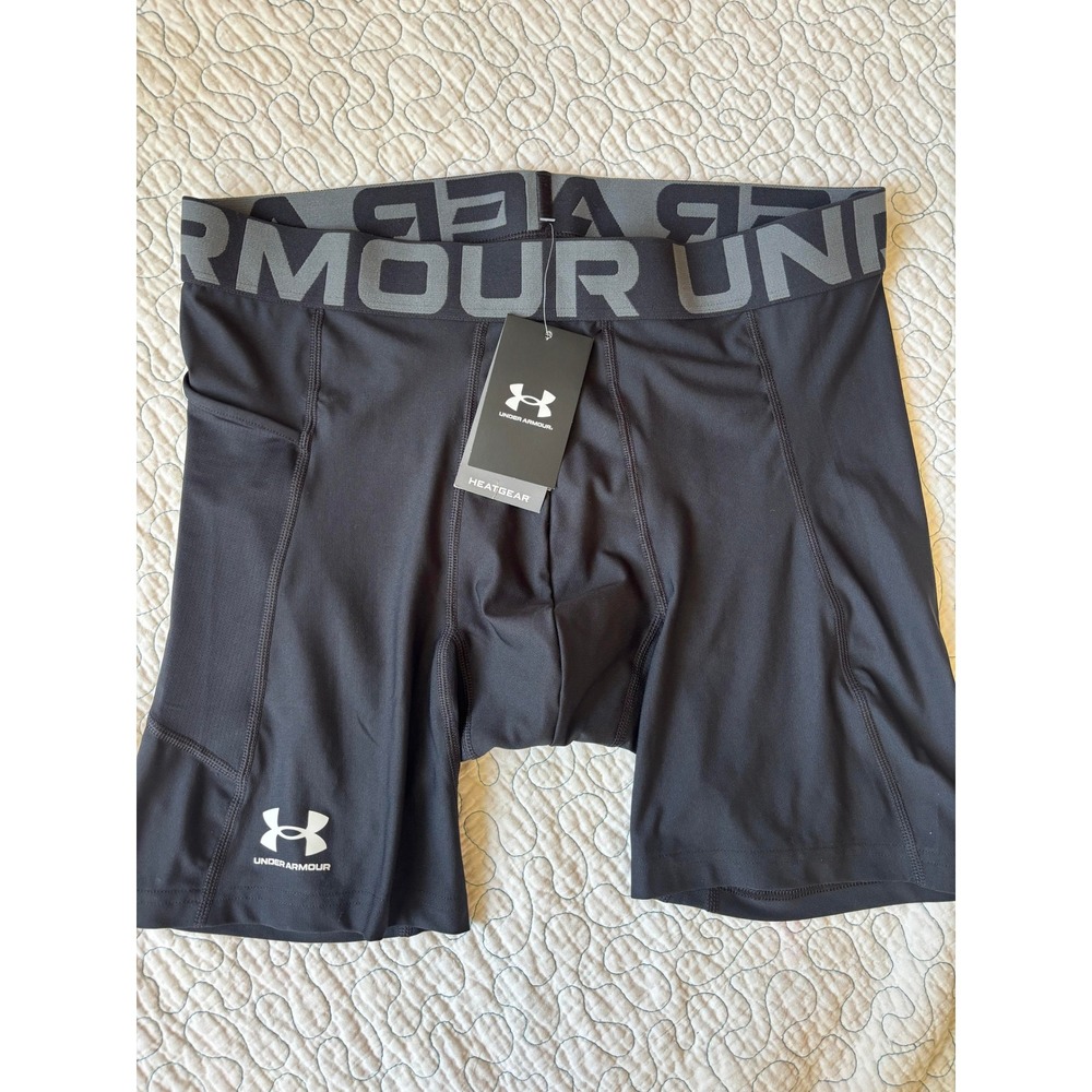 Under Armour Men HeatGear Armour Compression Shorts Black Size XL